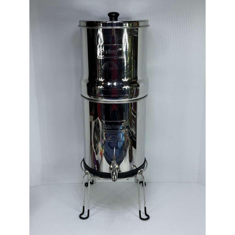 BERKEY 18" Travel 1.5 Gallon Water Filtration System Filters NOT Included Stand